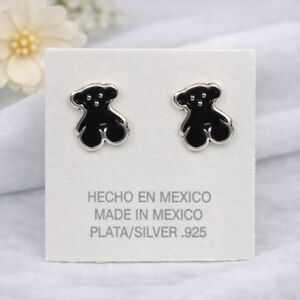 Tous Teddy Bear Stud Earrings Inspired 925 Mexican Sterling Silver
